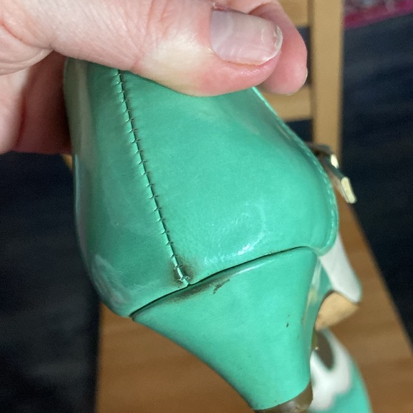 Turquoise bait footwear kitten heels - Picture 2 of 5